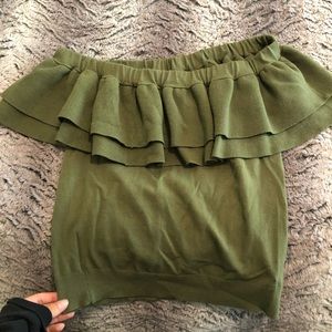 J Crew off the shoulder blouse!